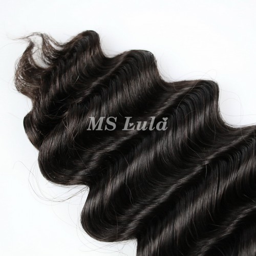 Loose Deep Wave Double Drawn Virgin Human Hair Bundles With 4x4 Lace Closure | Human Hair Wig | Lace Front